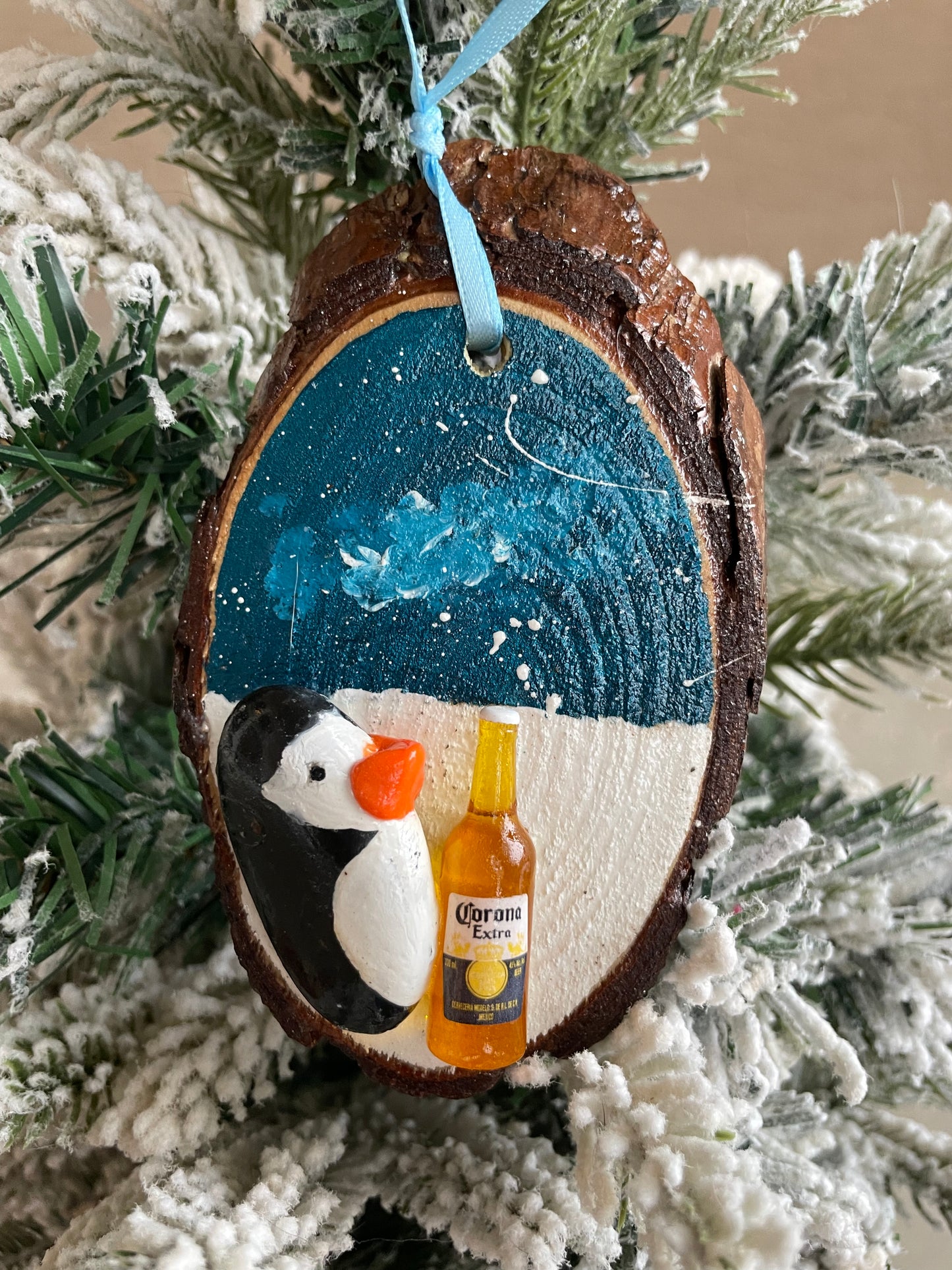 Penguin with Beverage